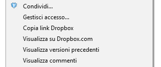 Dropbox condivisione