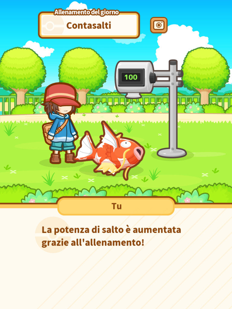 Pokemon Magikarp Jump Allenamento