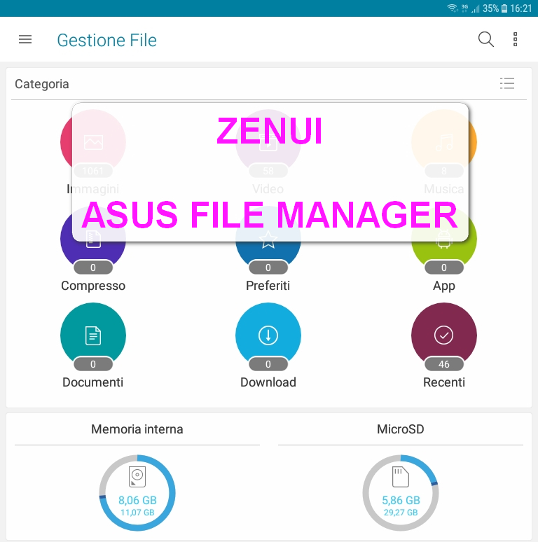 ZenUI Asus File Manager